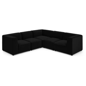 Galaxy Design Juno Corner Sofa Black