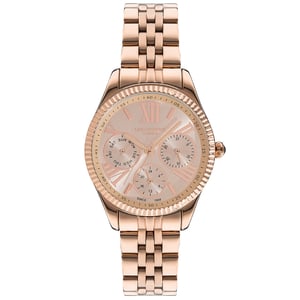 

LEE COOPER Women's Multi Function Rose Gold Dial Watch - LC07333.410