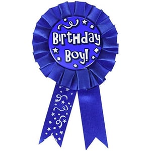 Beistle Birthday Boy Award Ribbon Party Accessory (1 Count) (1/Pkg)
