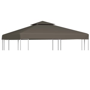 

Vidaxl 2-tier Gazebo Top Cover 310 G/m 3x3 M Taupe
