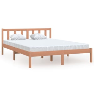 

vidaXL Bed Frame Honey Brown Solid Pinewood 120x200 cm