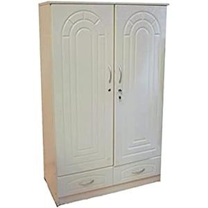 

Galaxy Design 2 Door Wooden Wardrobe Cabinet With 2 Drawers Color Beech Size L x W x H 80 x 55 x 140 cm Model - GDF-8108.