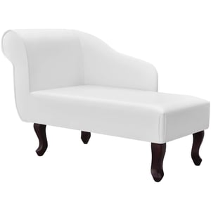 

Vidaxl Artificial Leather Chaise Longue With Left Armrest White