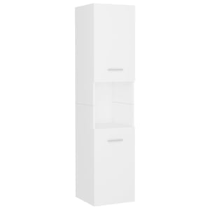 

vidaXL Bathroom Cabinet White 30x30x130 cm Engineered Wood