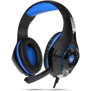 Crown CMGH 102T Over Ear Gaming Headset Black/Blue