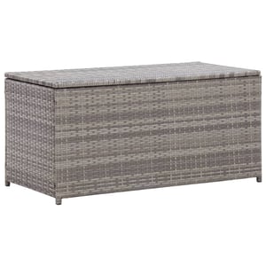 

Vidaxl Garden Storage Box Poly Rattan 100x50x50 Cm Grey