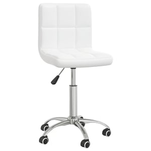 

Vidaxl Swivel Office Chair White Faux Leather