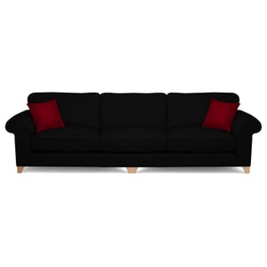 Galaxy Design Angelic 3 Seater Sofa Black
