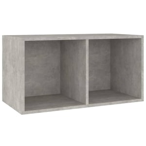 

vidaXL Vinyl Storage Box Concrete Grey 71x34x36 cm Engineered Wood