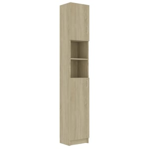 

vidaXL Bathroom Cabinet Sonoma Oak 32x25.5x190 cm Engineered Wood