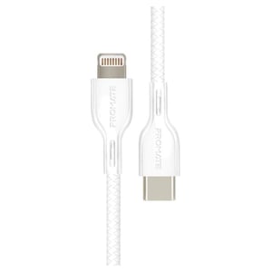 Promate USB-C To Lightning 1.2m White