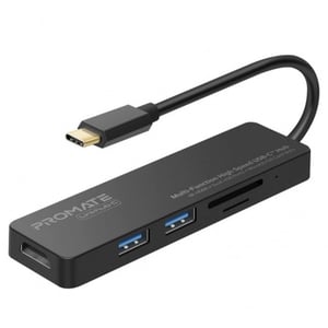 Promate 5-In-1 USB Type C Adapter with 4K HDMI