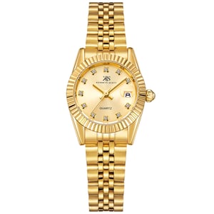 

Kenneth Scott Women's Analog Champagne Dial Watch - K22536-GBGC