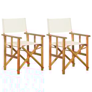 

vidaXL Director's Chairs 2 pcs Solid Acacia Wood