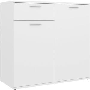 

Vidaxl Sideboard White 80x36x75 Cm Chipboard