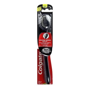 Colgate 360 Black Charcoal Toothbrush - Medium