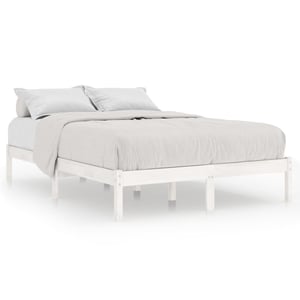 

Vidaxl Bed Frame White Solid Pinewood 150x200 Cm 5ft King Size