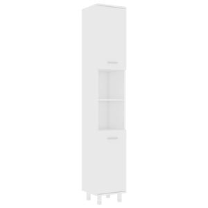 

vidaXL Bathroom Cabinet White 30x30x179 cm Engineered Wood