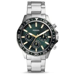 Fossil Mens Bannon Stainless Steel Watch - Bq2492
