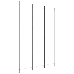 

vidaXL 3-Panel Room Divider White 150x220 cm Fabric