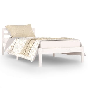 

vidaXL Day Bed Solid Wood Pine 90x200 cm White