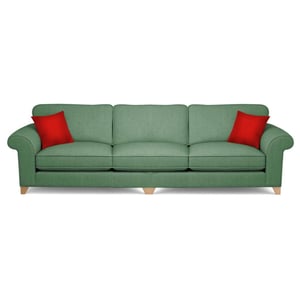 Galaxy Design Angelic 3 Seater Sofa Wood Base Mint