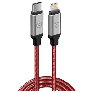 Xcell USB Type C To Lightning Cable Red