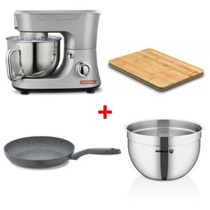 Power Kitchen Machine PKM20210 + Fry Pan + Cutting Board+ Mixing Bowl Bundle