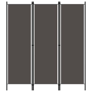 

Vidaxl 3-panel Room Divider Anthracite 150x180 Cm