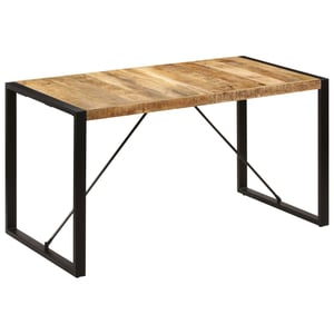 

vidaXL Dining Table 140x70x75 cm Solid Mango Wood