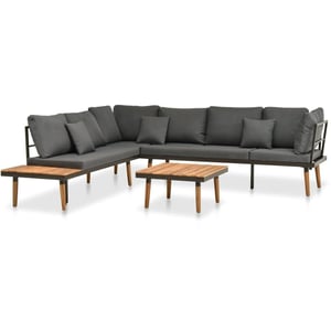 

Vidaxl 4 Piece Garden Lounge Set With Cushions Solid Acacia Wood