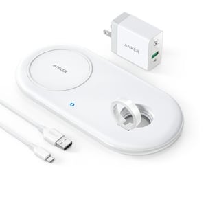 Anker Powerwave+ Pad With Watch Holder White