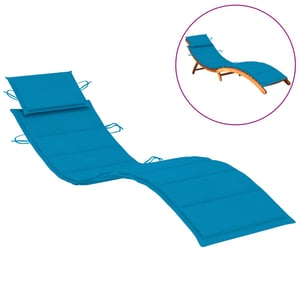 

vidaXL Sun Lounger Cushion Blue 186x58x3 cm
