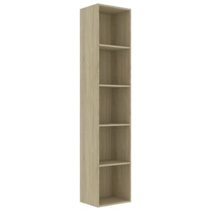 

vidaXL Book Cabinet Sonoma Oak 40x30x189 cm Engineered Wood