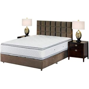 

Galaxy Design Victoria Double Sided Pillow Top Spring Mattress White Color King Size L X W X H 190 X 180 X 33 cm Model GDF-190180 - 7 Year Full Warranty