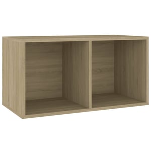 

vidaXL Vinyl Storage Box Sonoma Oak 71x34x36 cm Engineered Wood