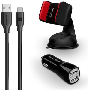 Promate AUTOKITHM Charging Car Kit black