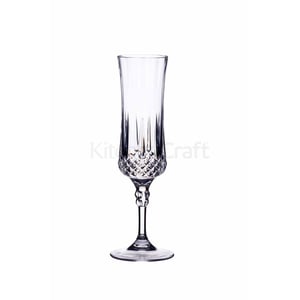 BarCraft Acrylic Cut Glass Effect Champagne Flute 200ml Retail Display Label