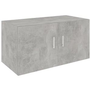 

vidaXL Wall Mounted Cabinet Concrete Grey 80x39x40 cm Engineered Wood