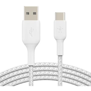 Belkin BoostCharge Braided Usb-C To Usb-A Cable, 1M, Black