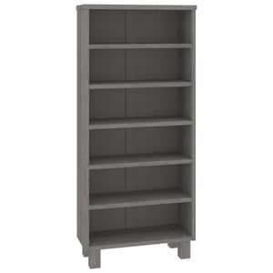 

vidaXL CD Cabinet HAMAR Light Grey 45x18x100 cm Solid Wood Pine