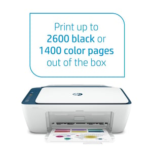 HP DeskJet Ink Advantage Ultra 4828 All-in-One Printer Wireless, Print, Scan, Copy, Print upto 2600 black or 1400 color pages, White/Blue [25R76A]