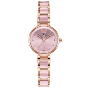 

Kenneth Scott Women's Analog Pink Dial Watch - K22531-KCPK