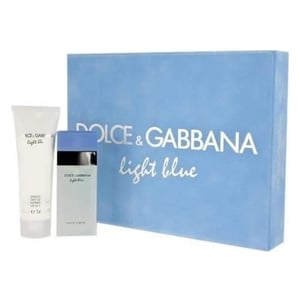 Dolce And Gabbana Light Blue EDT 100ml + Body Cream 75ml Giftset Women