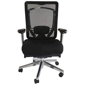 

Mahmayi Stoel 97726 High Back Ergonomic Mesh Chair Modern & Ergonomic Office Chair Medium Back Chair (Black)