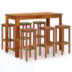 

vidaXL 7 Piece Garden Bar Set Solid Wood Acacia