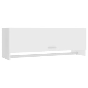 Vidaxl Wardrobe White 100x32.5x35 Cm Engineered Wood