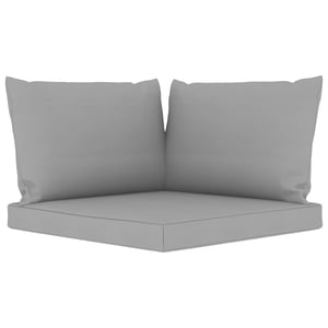 

Vidaxl Pallet Sofa Cushions 3 Pcs Grey Fabric