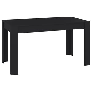 

Vidaxl Dining Table Black 140x74.5x76 Cm Engineered Wood