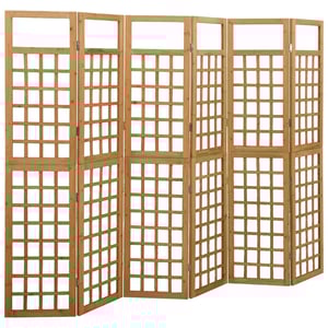 

Vidaxl 6-panel Room Divider/trellis Solid Fir Wood 242.5x180 Cm